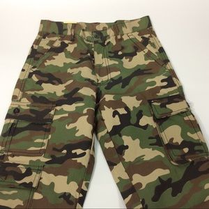 GS115 Boy’s 18 Woodland Camo BDU Pants 7 Pocket